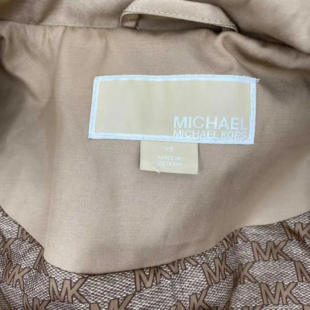 Michael Kors Brown Hooded Trench Coat | Women's XS